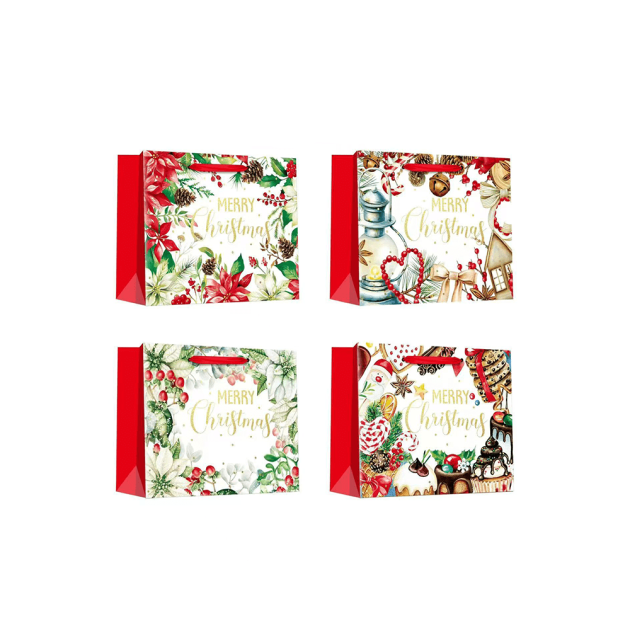 Christmas Horizontal Foil Hot Stamped Premium Quality bags