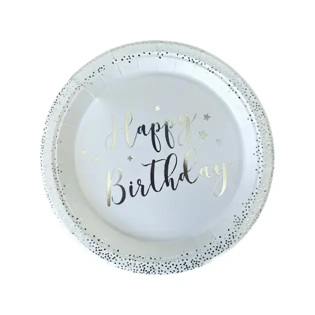 Hot Stamp Happy Birthday Silver