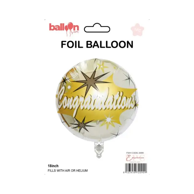 Congratulations Ball Balloon 17 inch