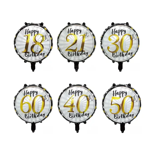 Birthday Number round balloon