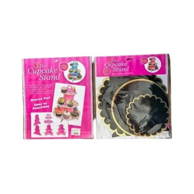 3 Tier Cupcake Stand Hot Stamped