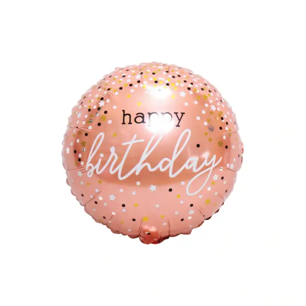 Happy Birthday Polka Dots Standard 18″