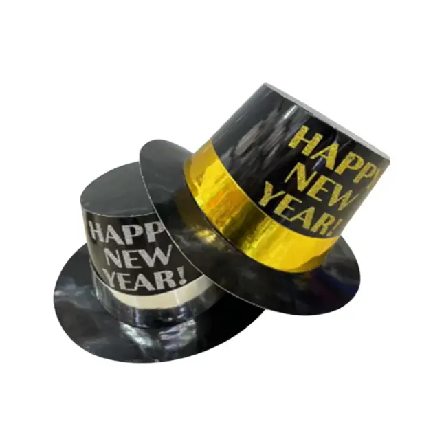 Happy New Year Hat Gold & Silver